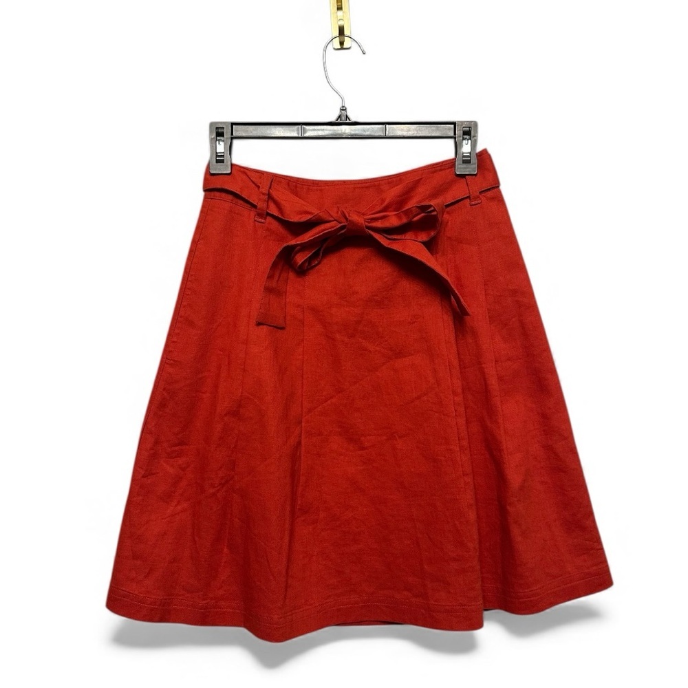Contemporary Banana Republic Vibrant Burnt Orange A-Line Skirt Size 0